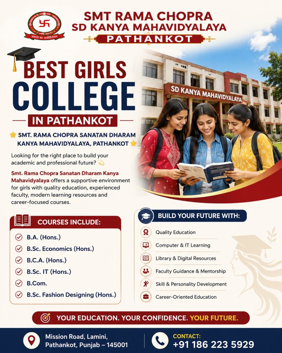 Best Girls College in Pathankot – Smt. Rama Chopra Sanatan Dharam Kanya Mahavidyalaya