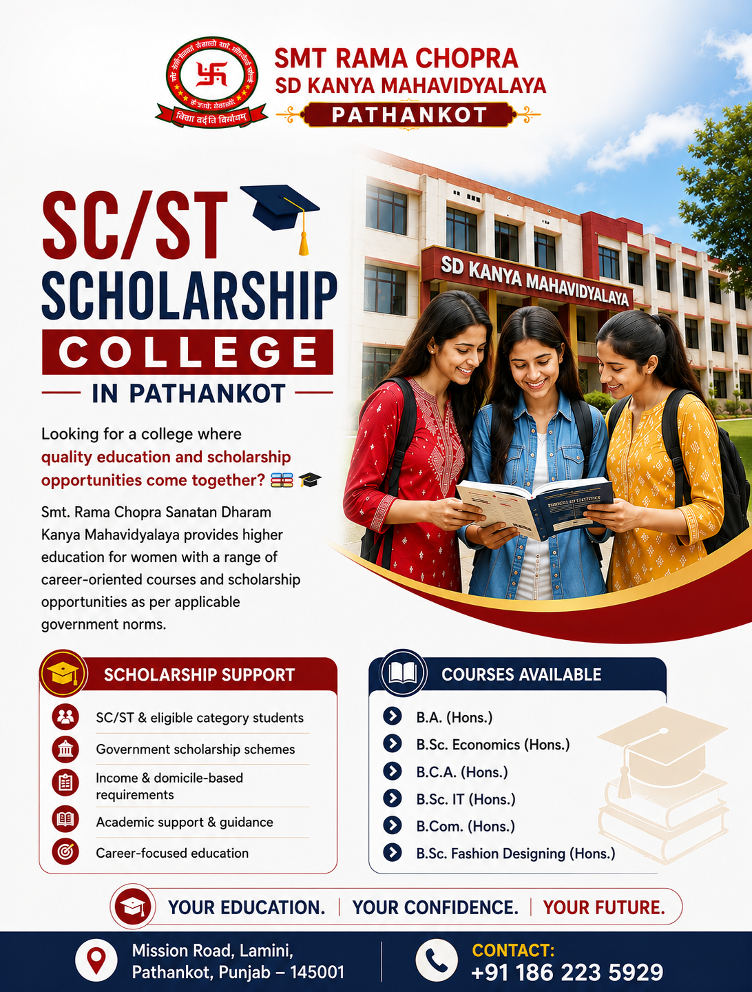sc-st-scholarship-college-in-pathankot-smt-rama-chopra-college